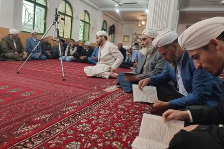 اهل سنت راز و جرگلان برای شهدای خدمت مجلس قرائت قرآن بر پا کردند